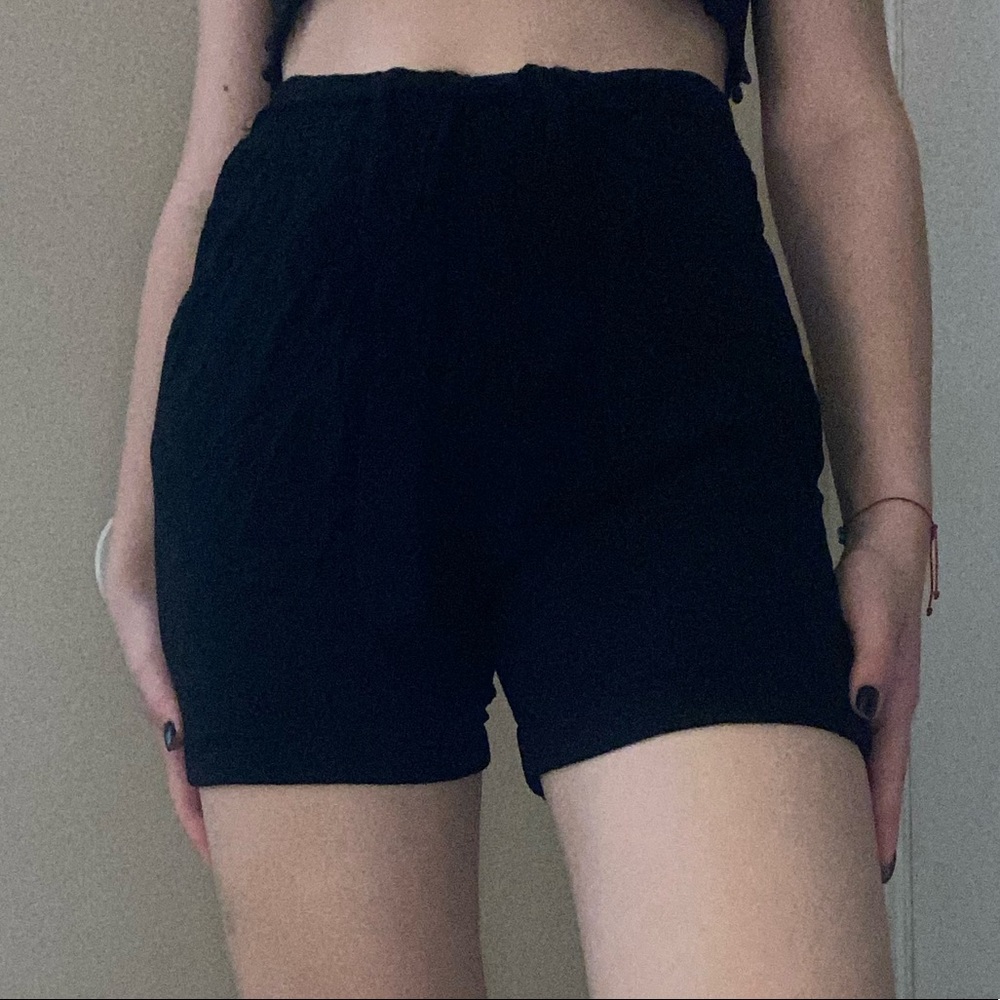 Black soft comfortable shorts